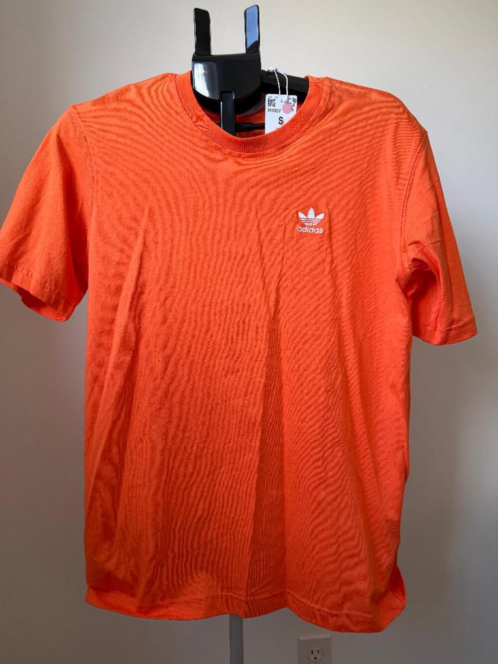 Adidas Originals Trefoil ESSENTIALS T-SHIRT ORANGE Size Men Small New with tags